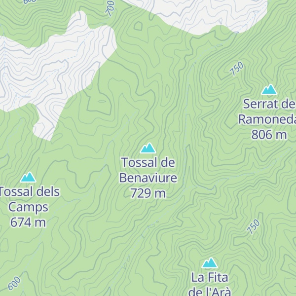 Map of Tossal de Benaviure