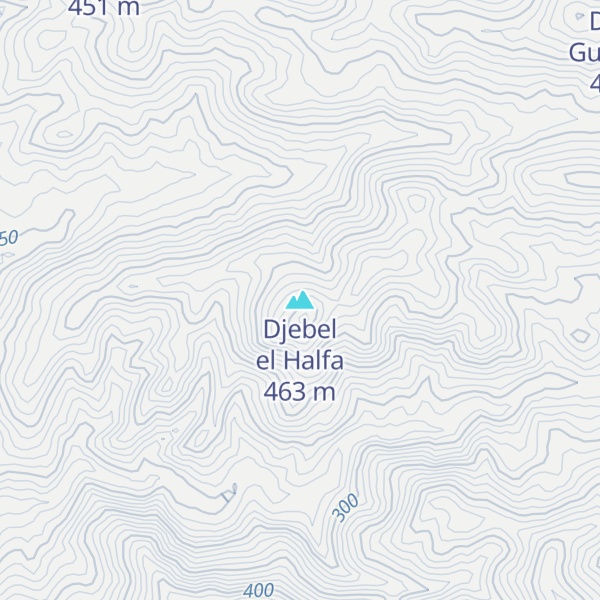 Map of Djebel el Halfa