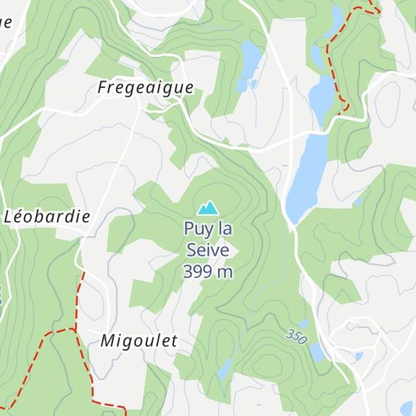 Map of Puy la Seive