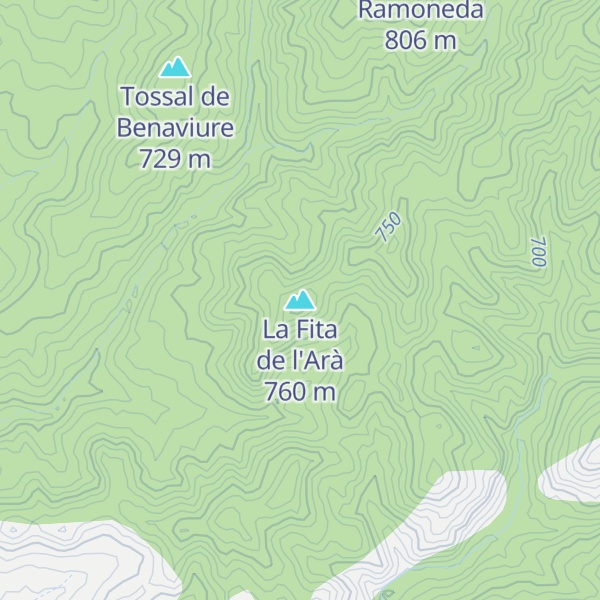 Map of La Fita de l'Arà