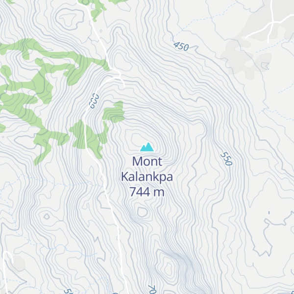 Map of Mont Kalankpa