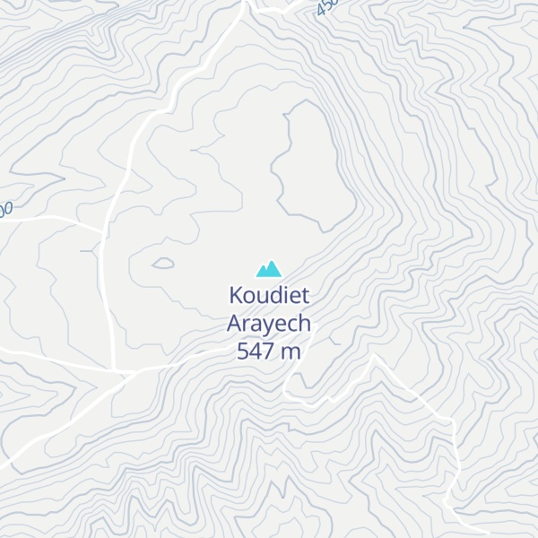 Map of Koudiet Arayech