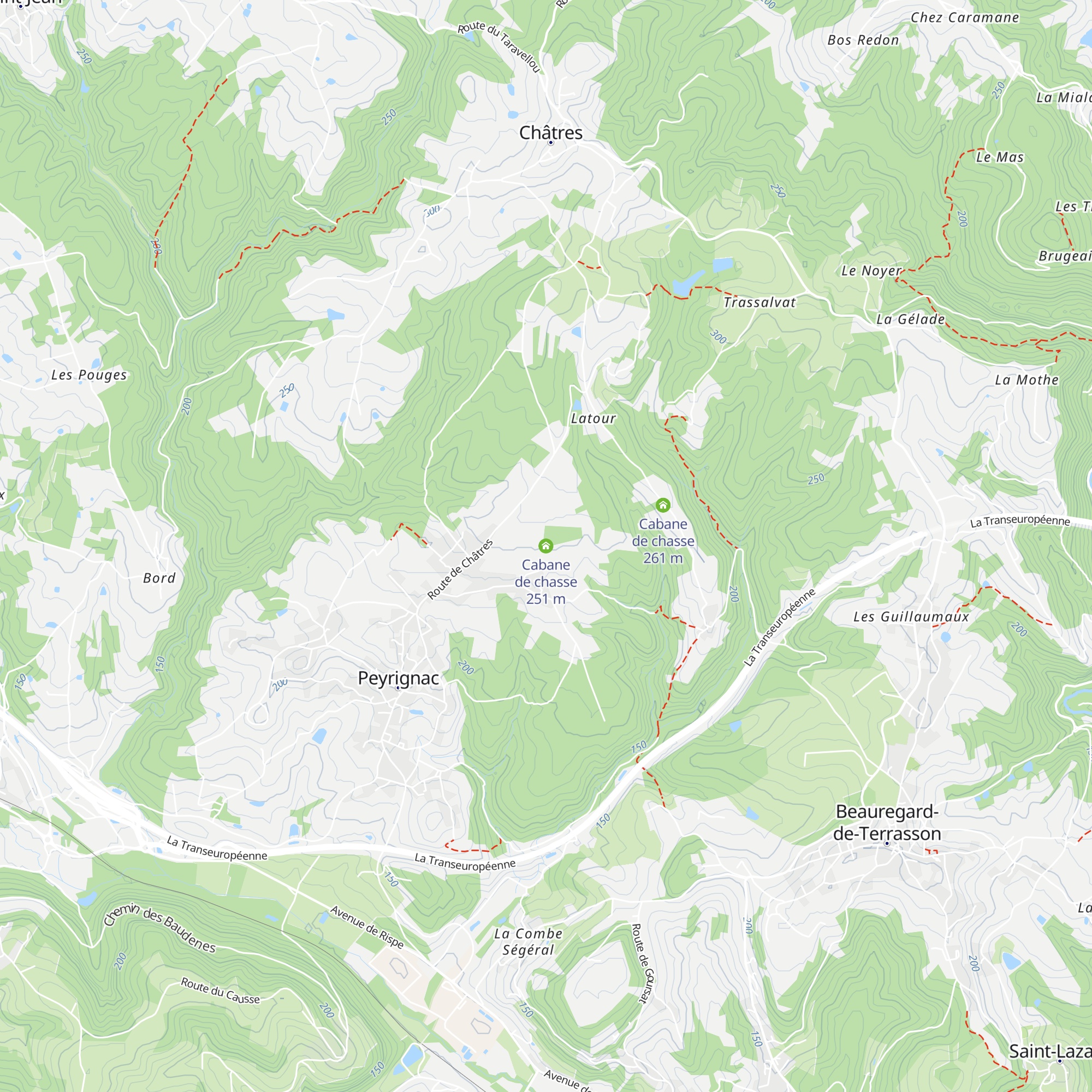 Cabane de chasse map