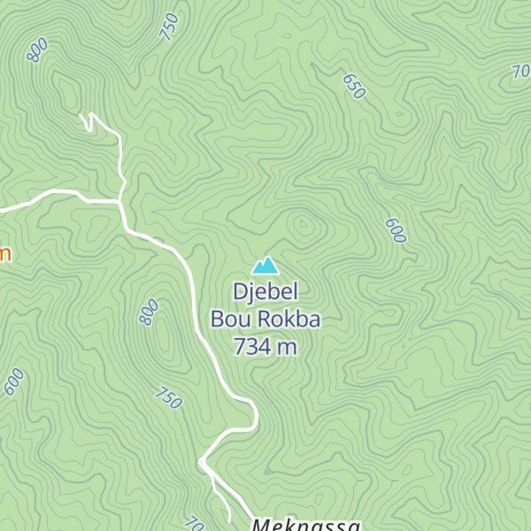 Map of Djebel Bou Rokba