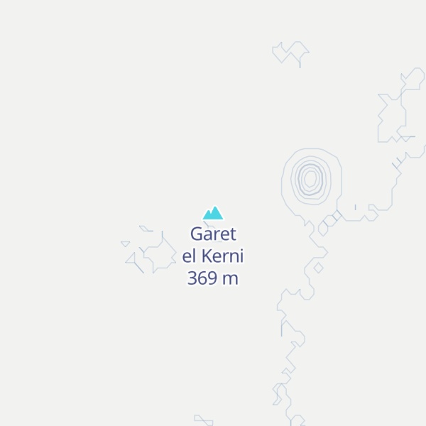 Map of Garet el Kerni