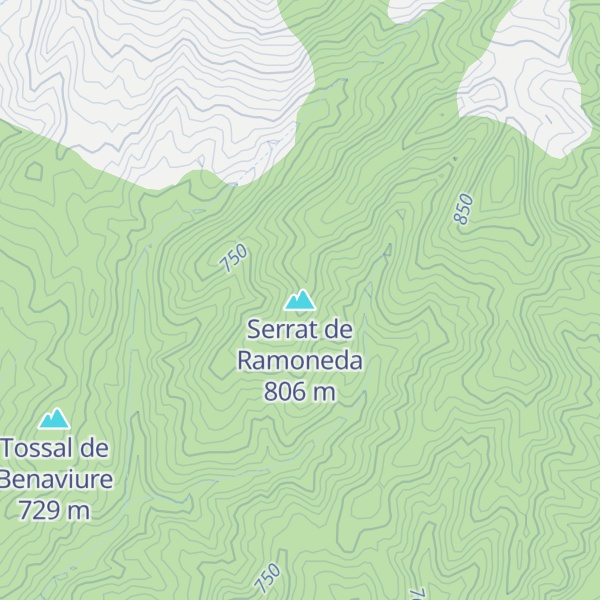 Map of Serrat de Ramoneda