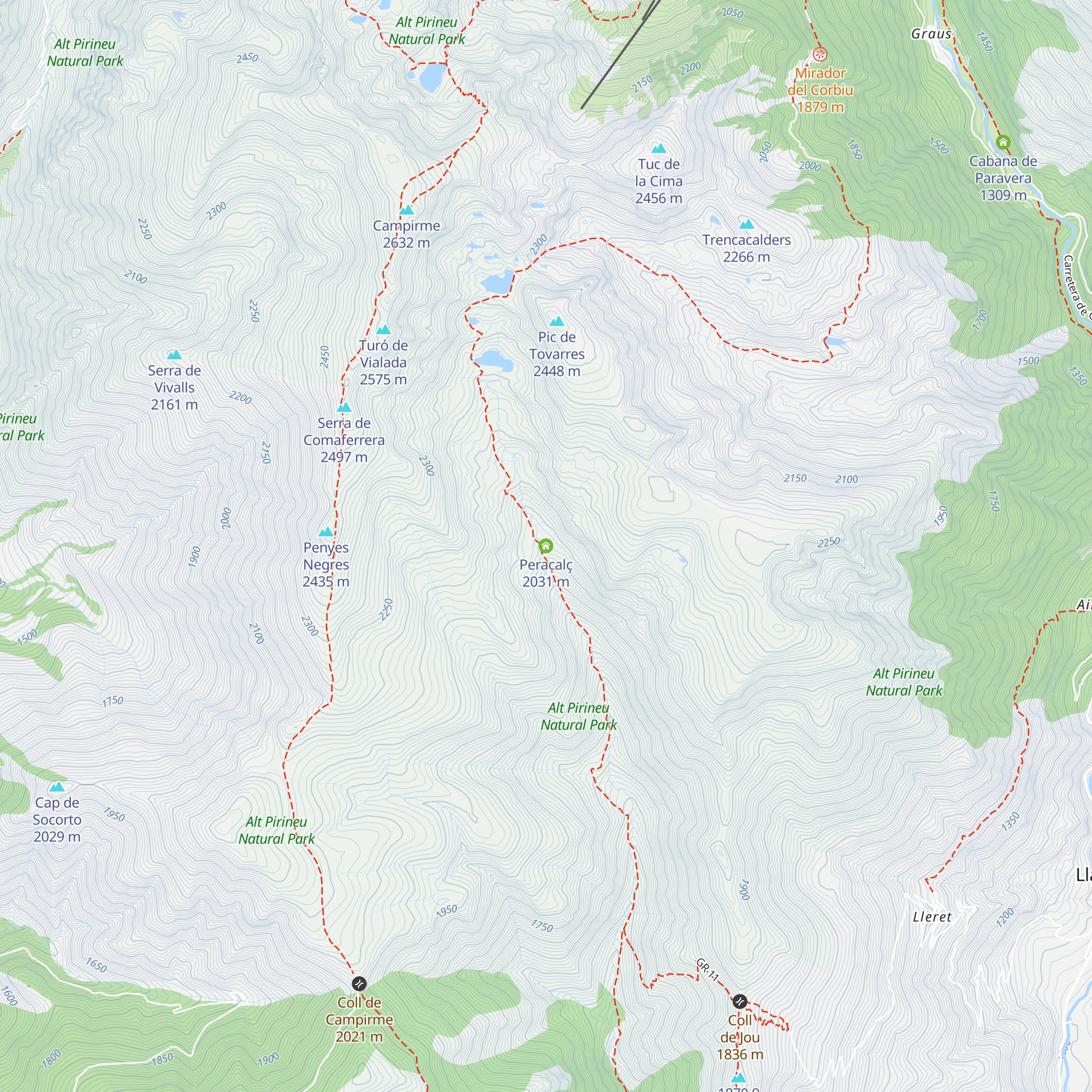Peracalç map
