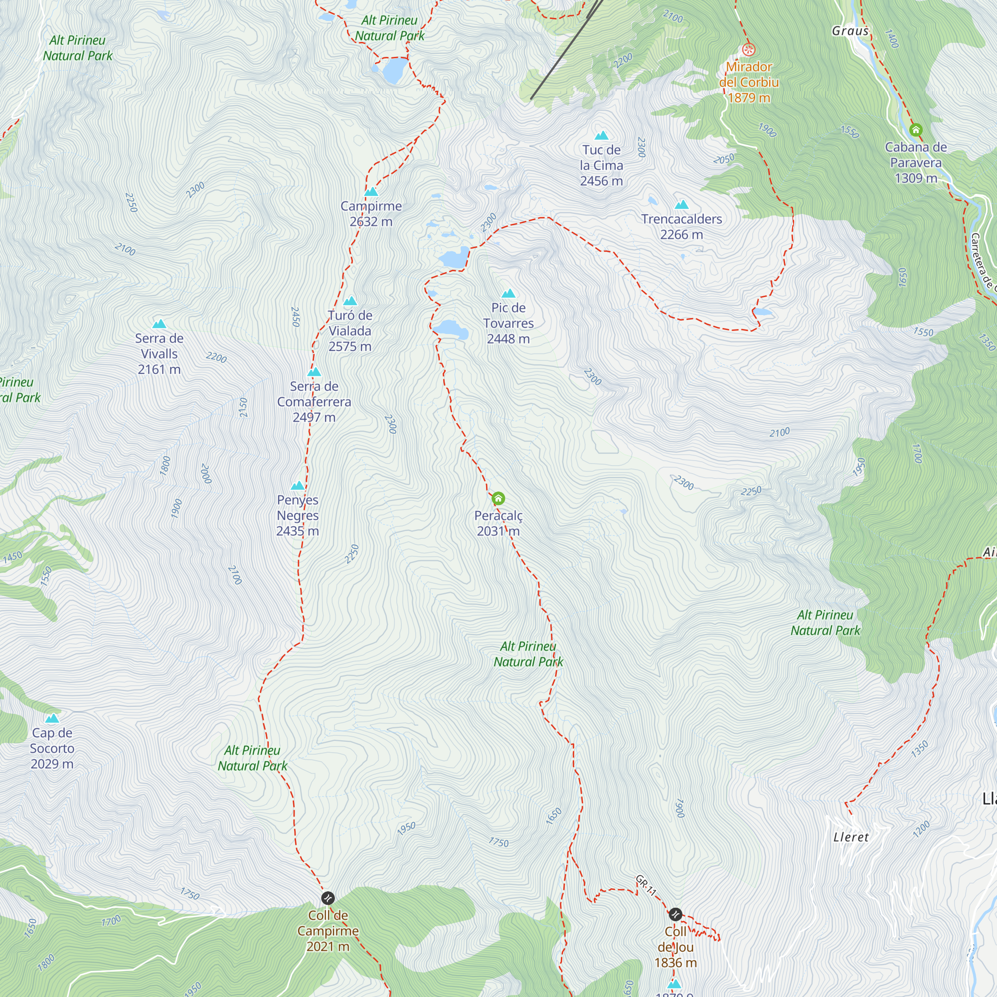 Peracalç map