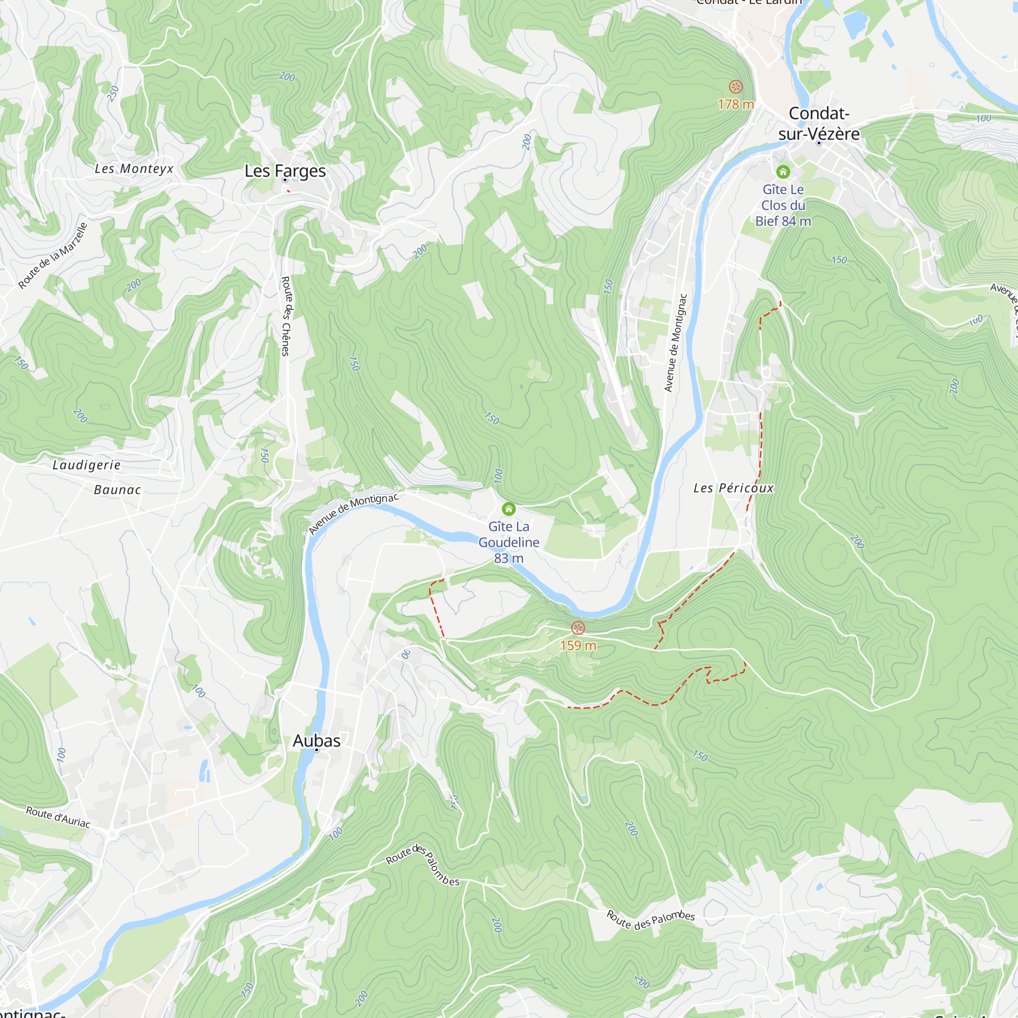 Gîte La Goudeline map