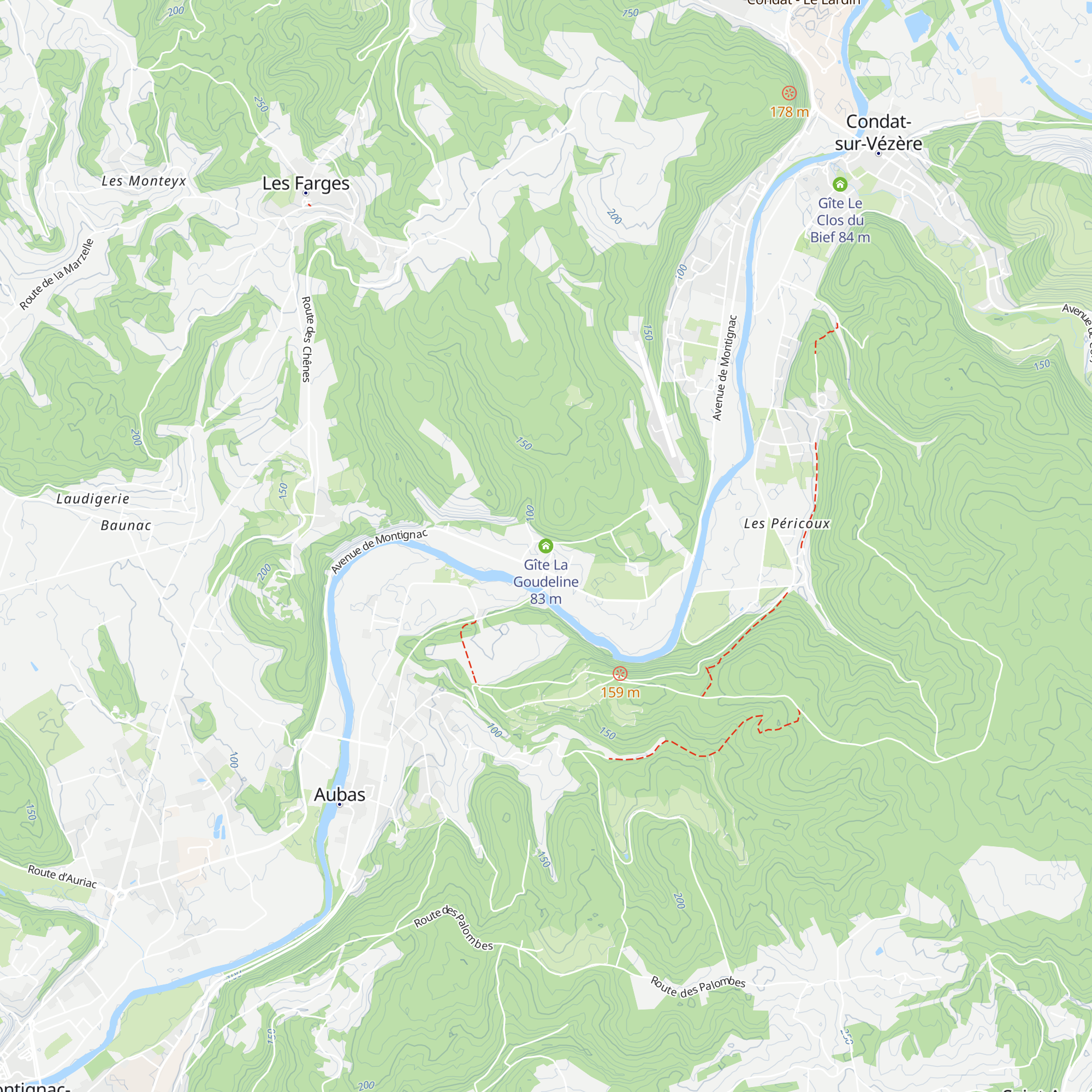 Gîte La Goudeline map