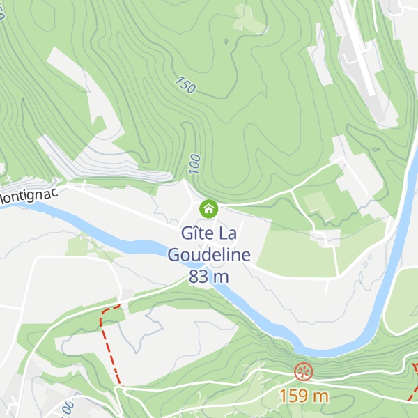 Map of Gîte La Goudeline