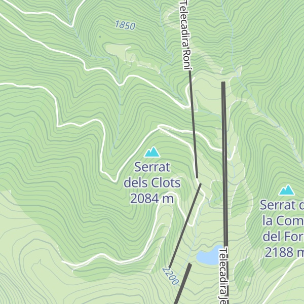 Map of Serrat dels Clots