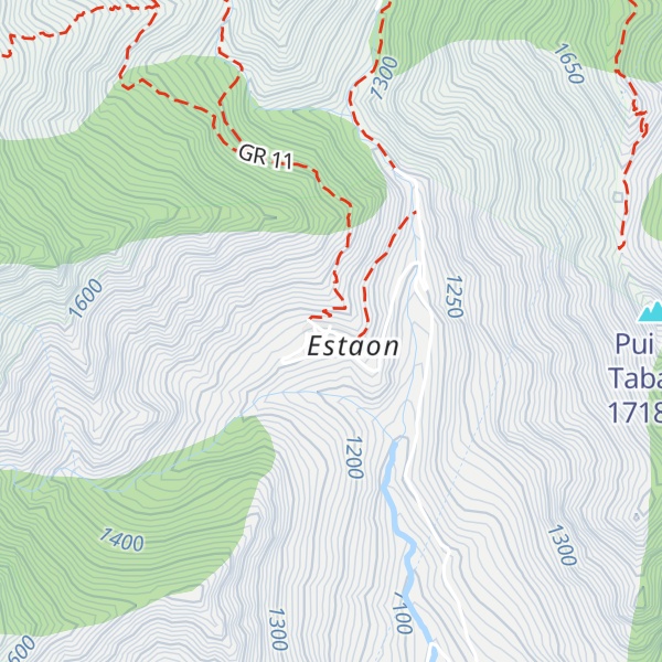 Map of Refugi d'Estaon