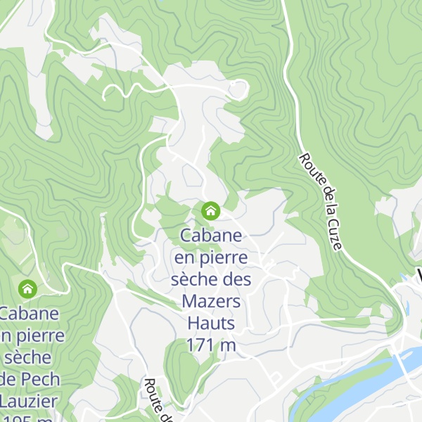 Map of Cabane en pierre sèche des Mazers Hauts
