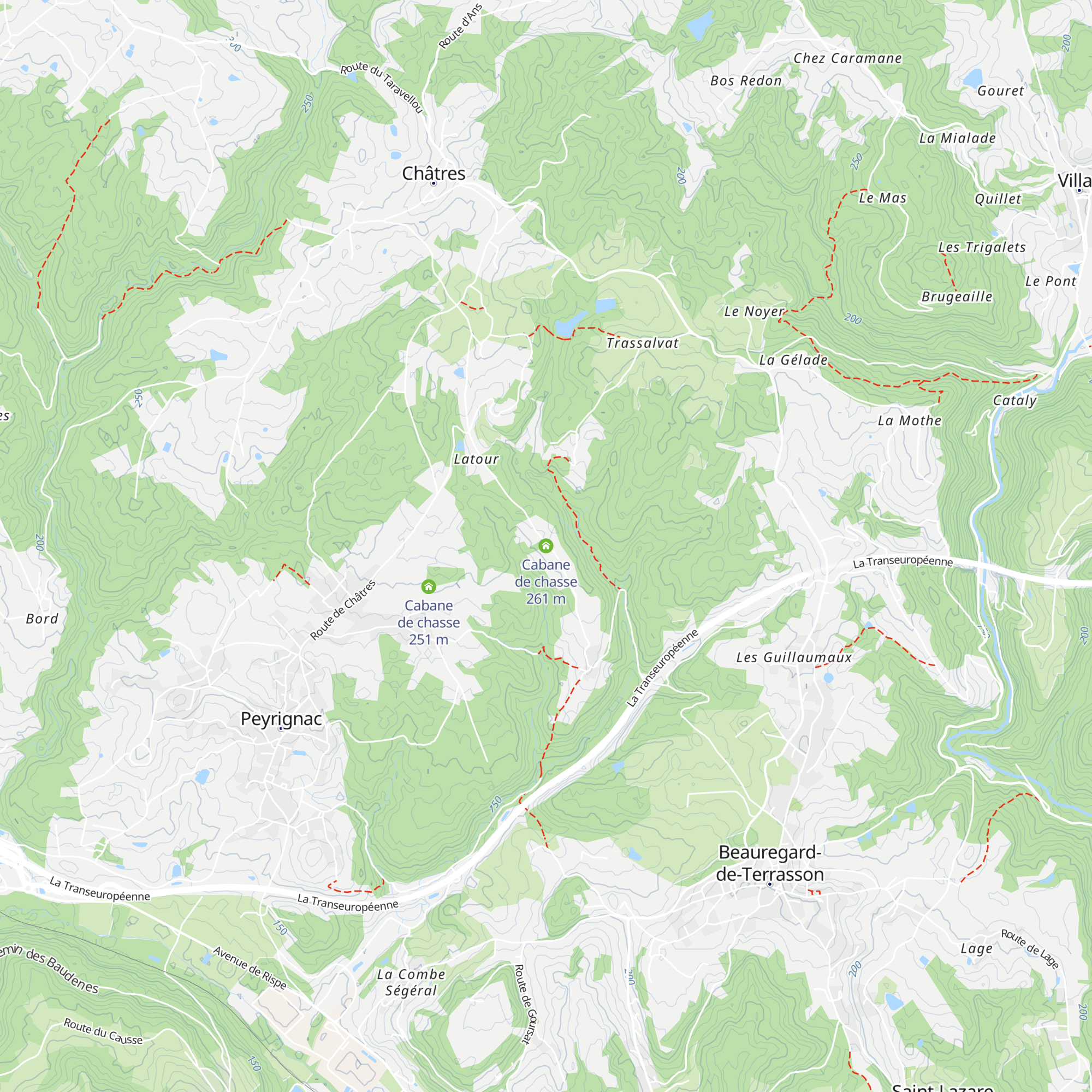 Cabane de chasse map