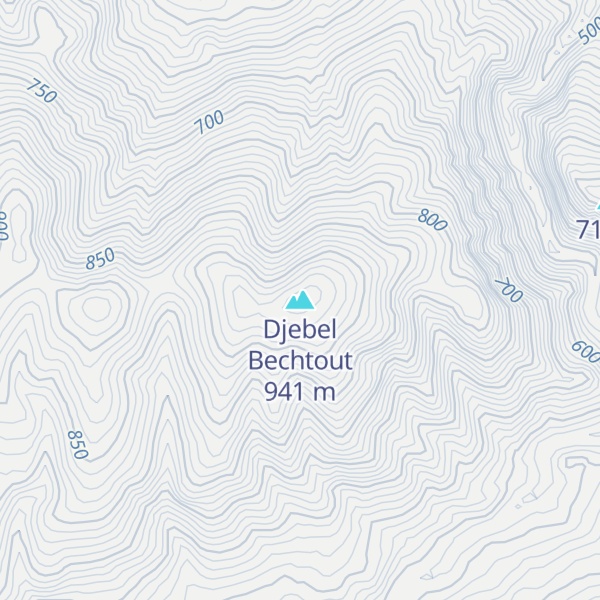 Map of Djebel Bechtout