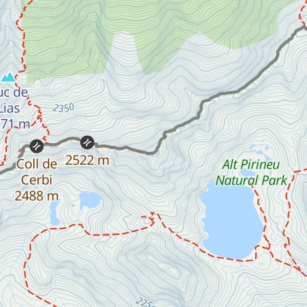 Map of Pic de Mariola