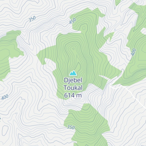 Map of Djebel Toukal
