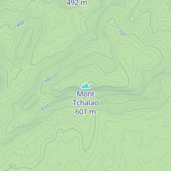 Map of Mont Tchalao