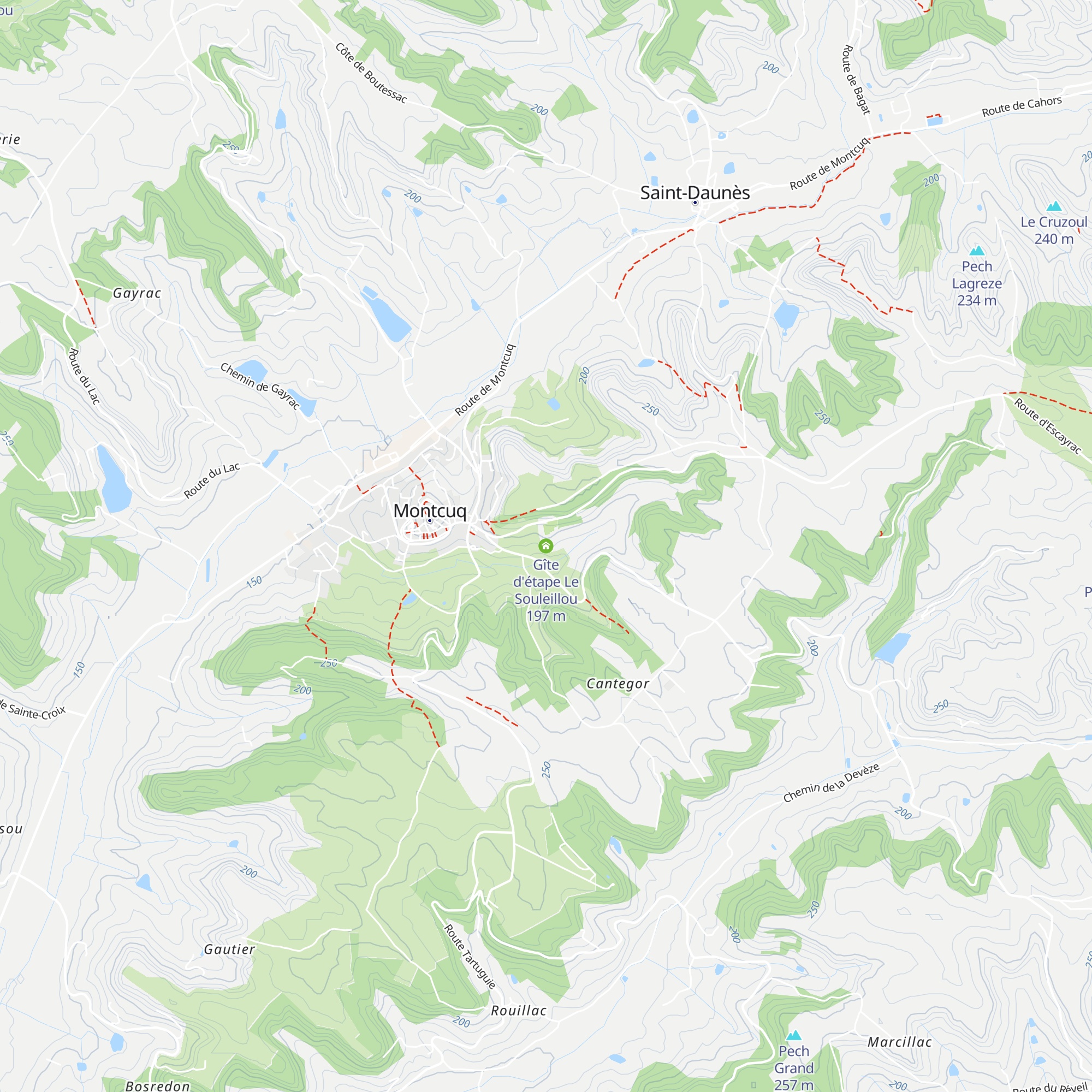 Gîte d'étape Le Souleillou map