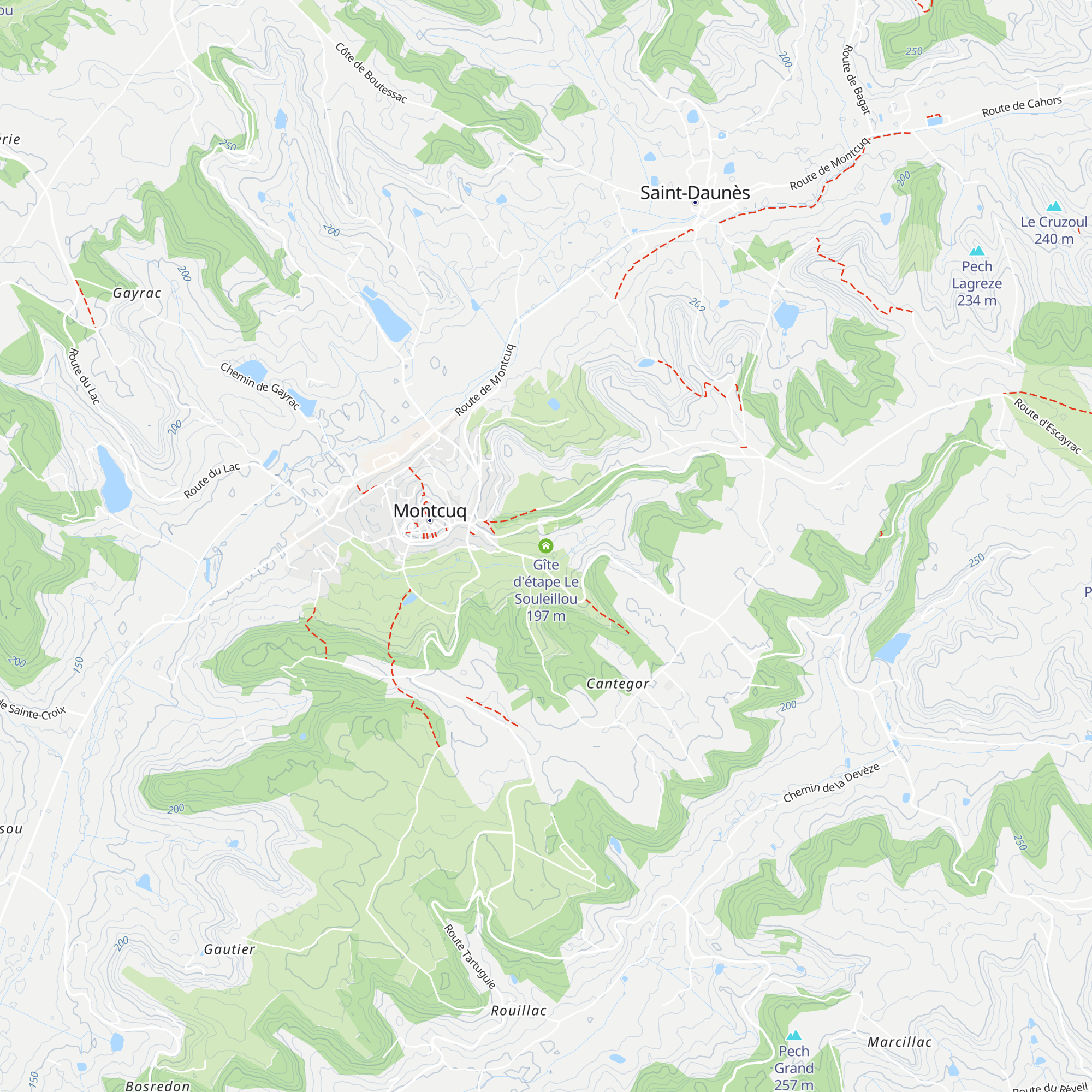 Gîte d'étape Le Souleillou map