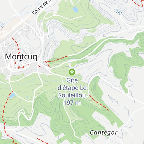 Map of Gîte d'étape Le Souleillou