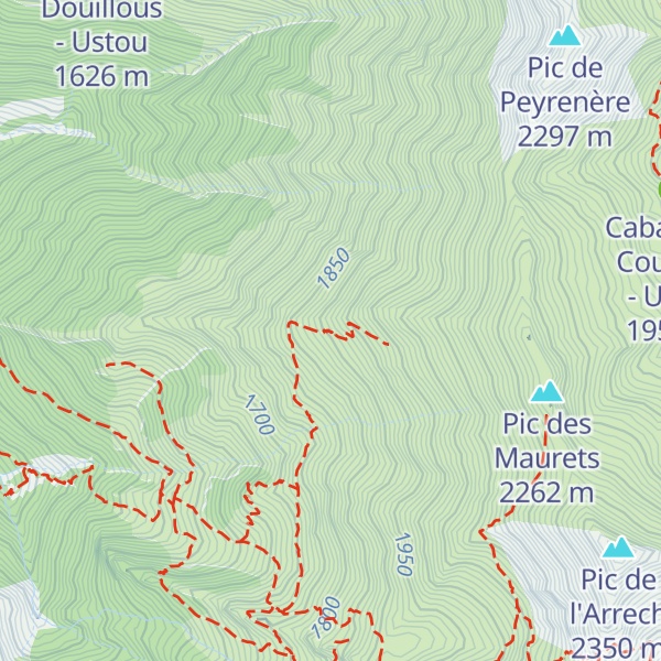 Map of Cabane des Maurets