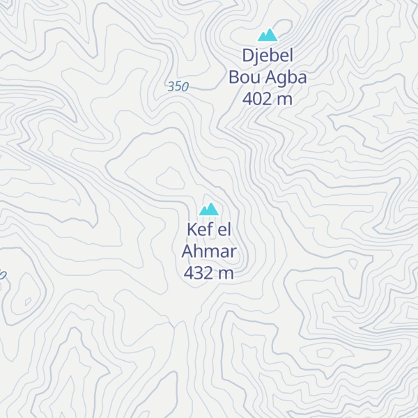 Map of Kef el Ahmar