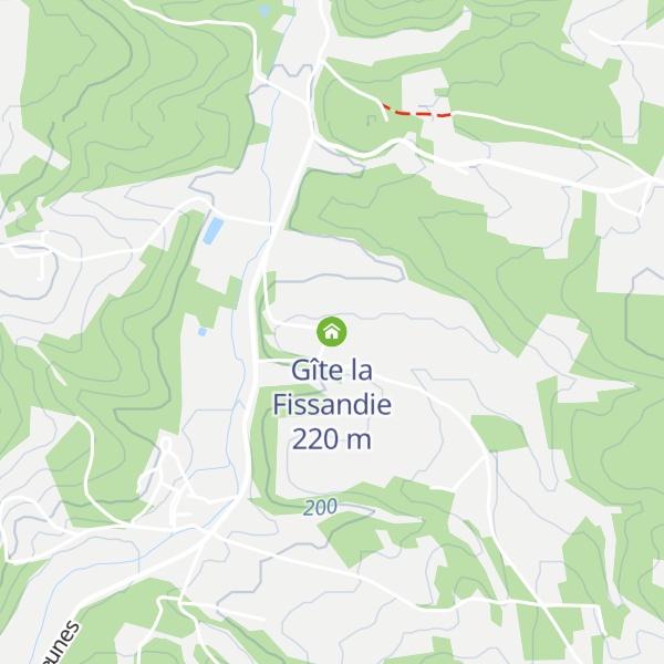 Map of Gîte la Fissandie