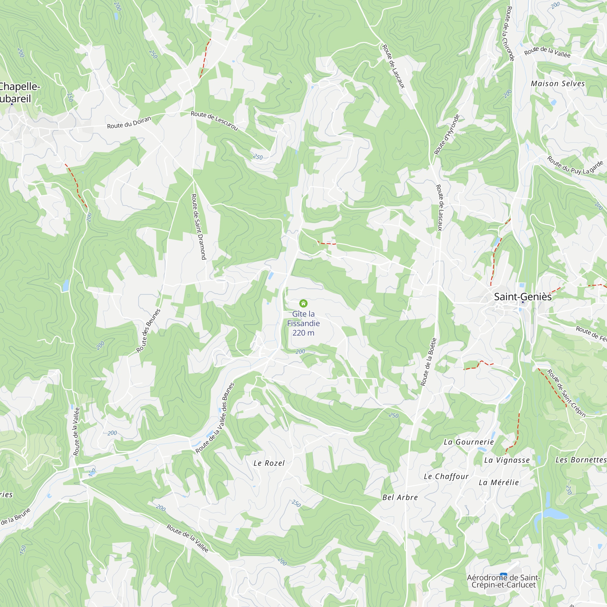 Gîte la Fissandie map