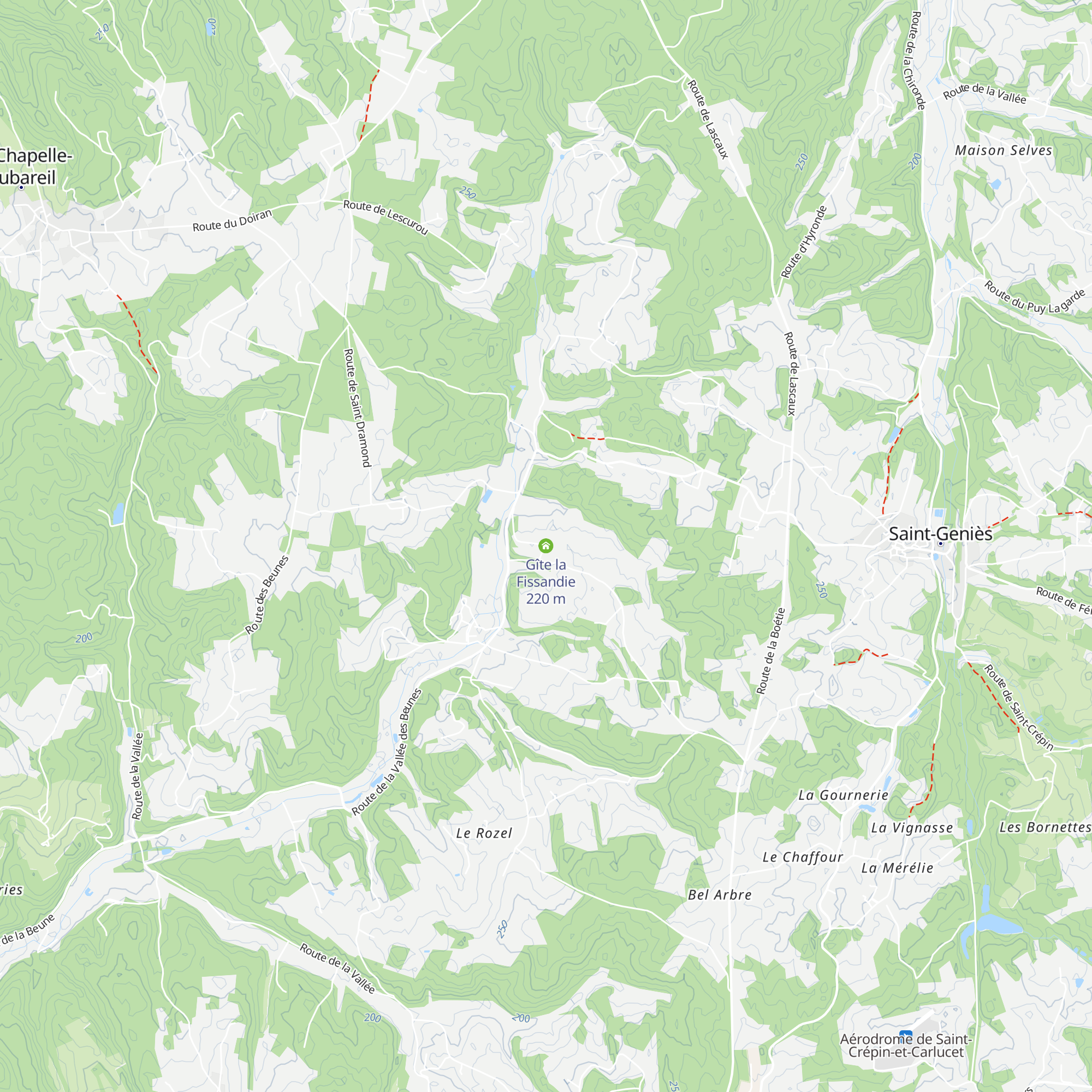 Gîte la Fissandie map