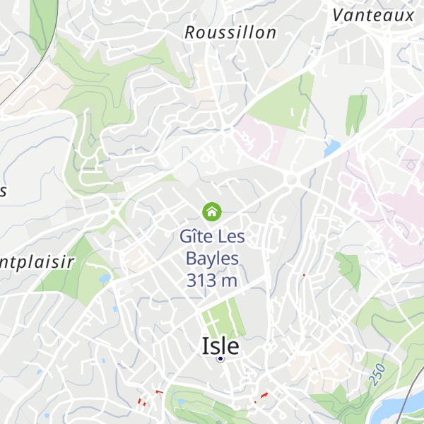 Map of Gîte Les Bayles