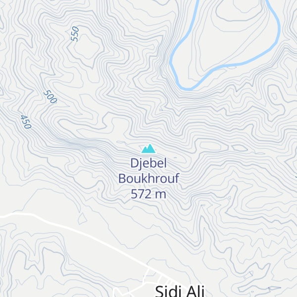 Map of Djebel Boukhrouf