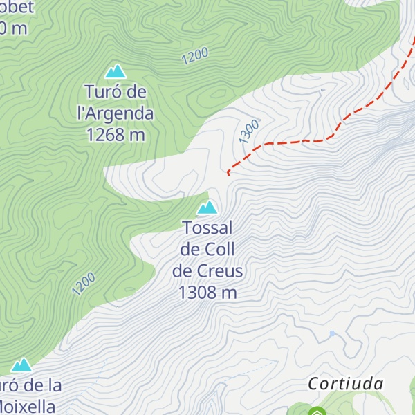 Map of Tossal de Coll de Creus