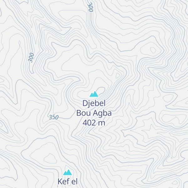 Map of Djebel Bou Agba