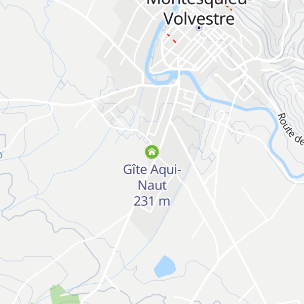 Map of Gîte Aqui-Naut