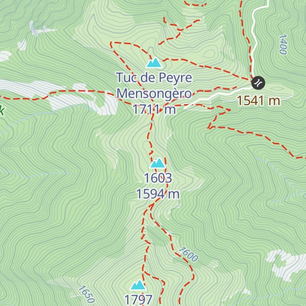 Map of Cabane du Col de La Serre du Cotch - ustou