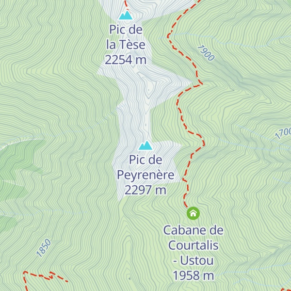 Map of Pic de Peyrenère