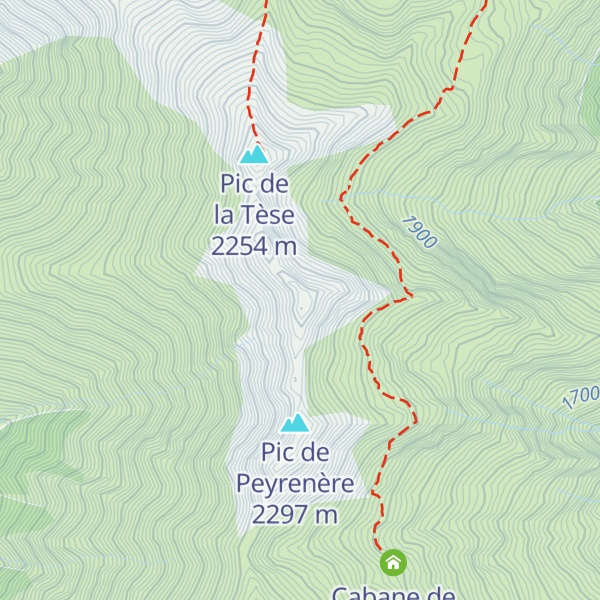 Map of Pic de Soubirou