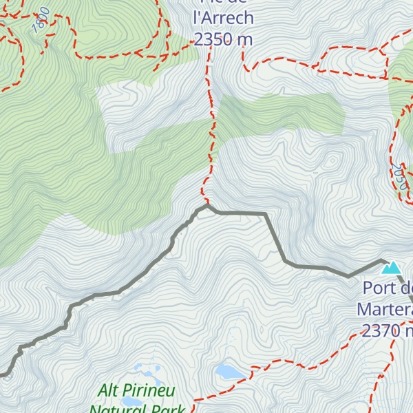 Map of Pic de Montarenyo