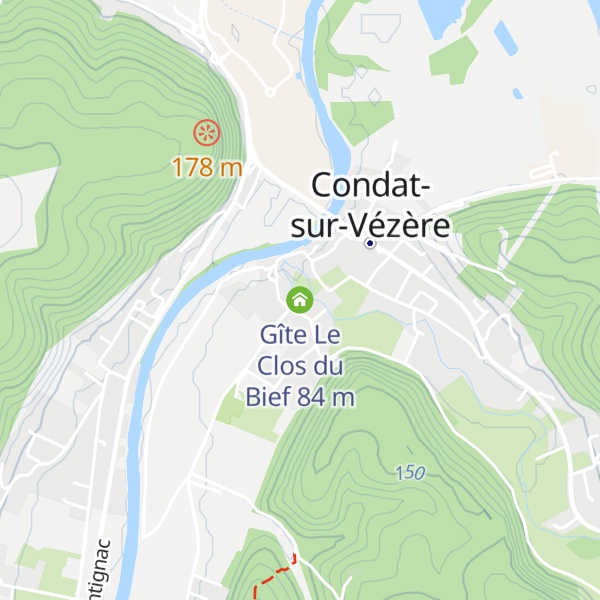 Map of Gîte Le Clos du Bief
