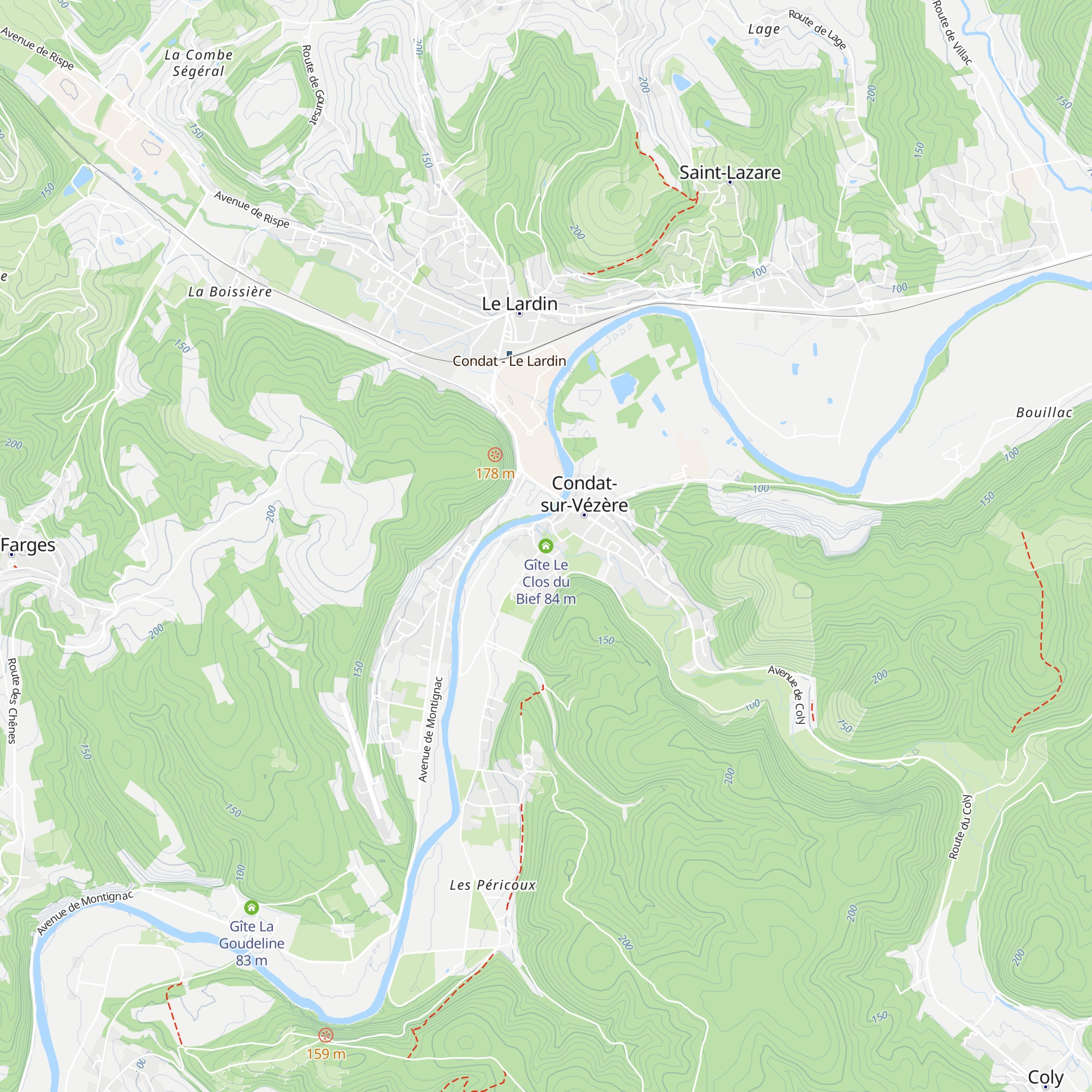 Gîte Le Clos du Bief map