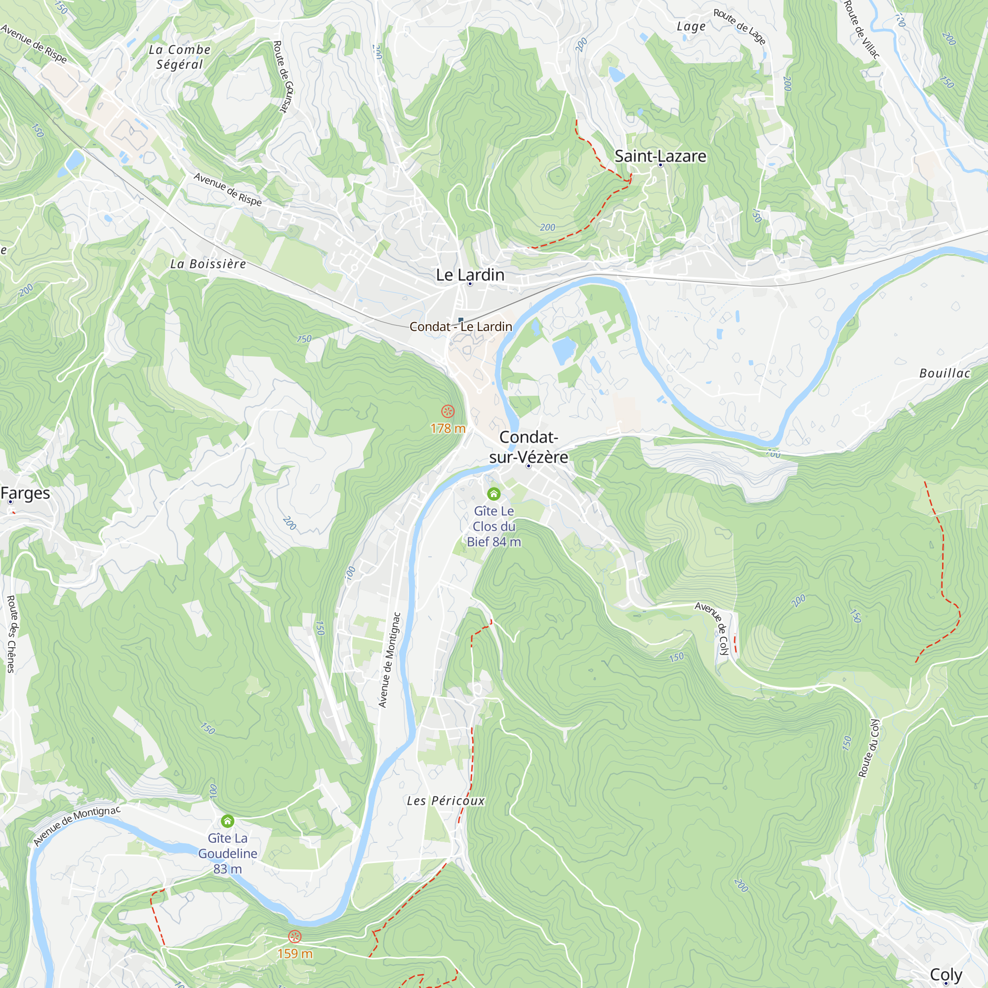 Gîte Le Clos du Bief map
