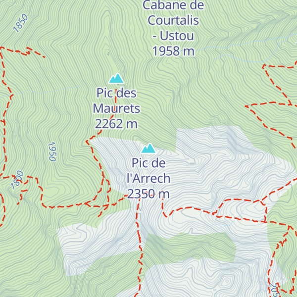 Map of Pic de l'Arrech