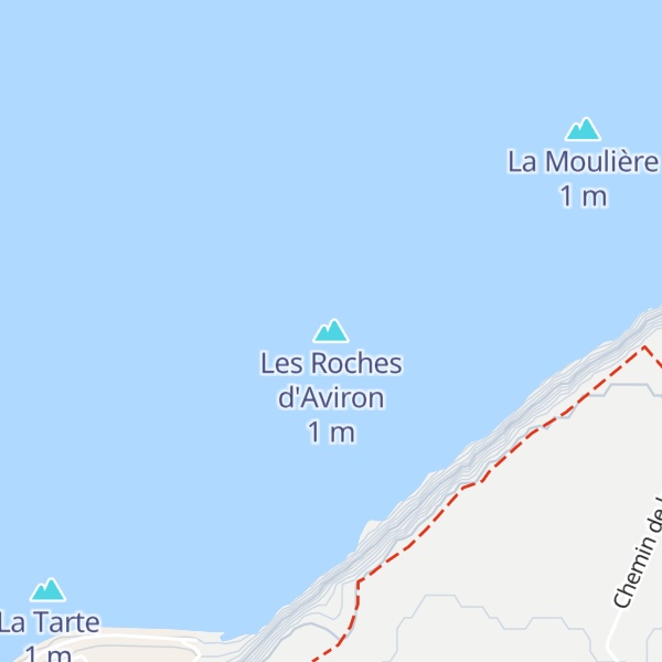 Map of Les Roches d'Aviron