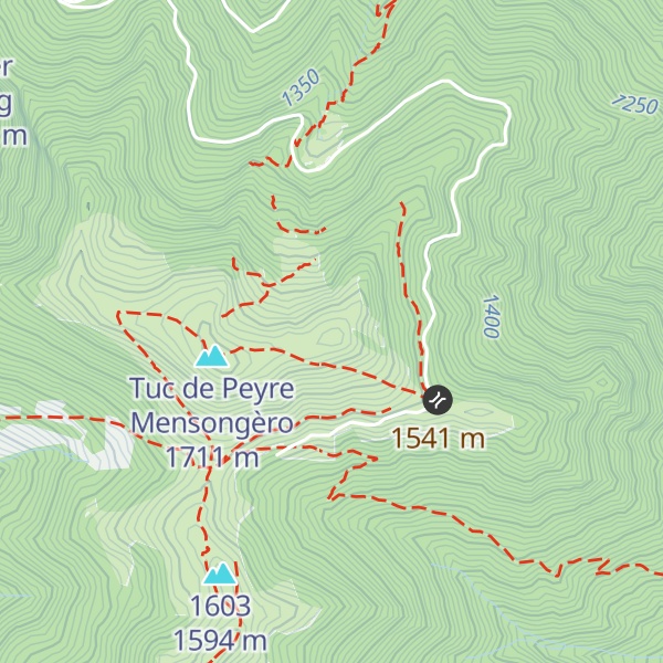 Map of Tuc de Bégouède