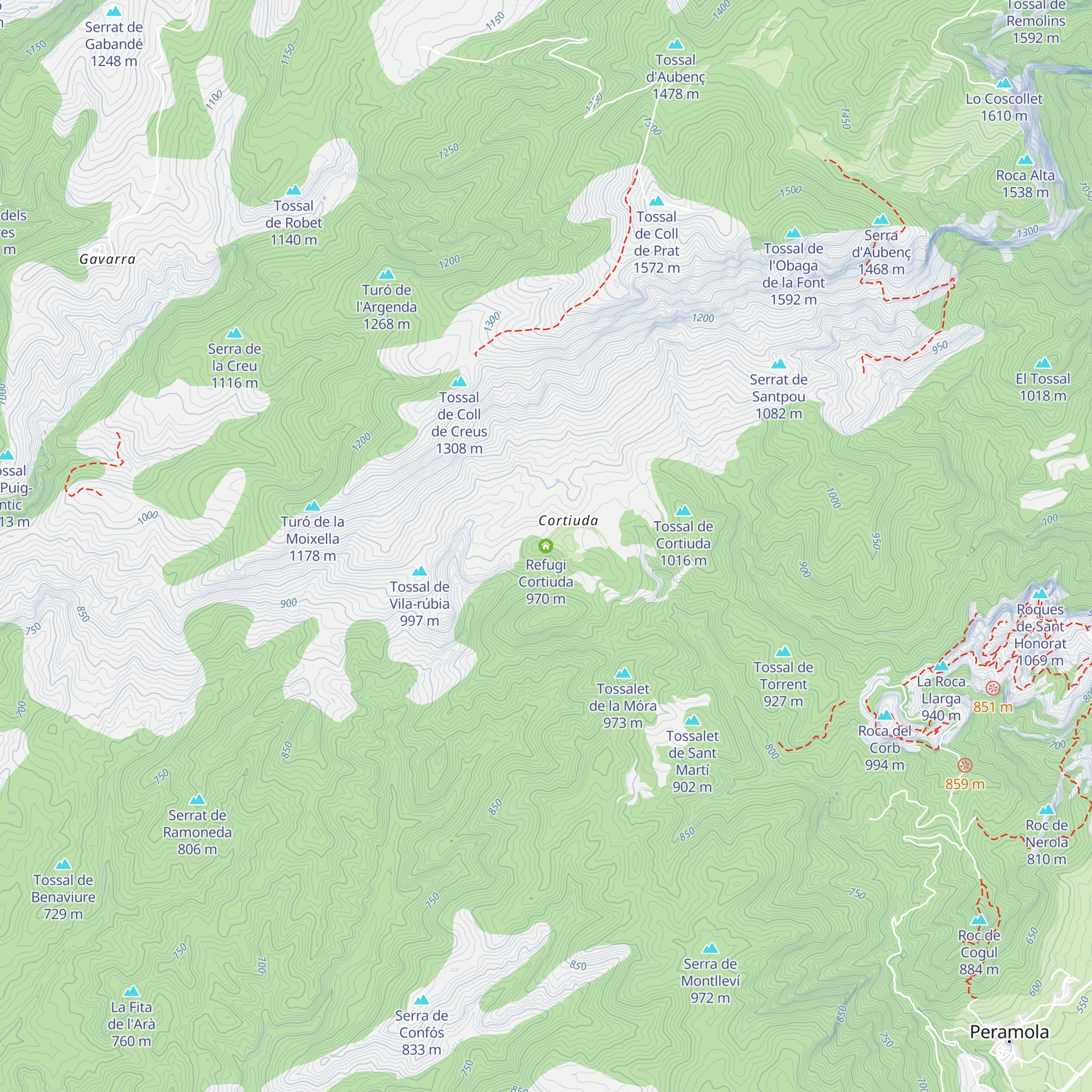 Refugi Cortiuda map