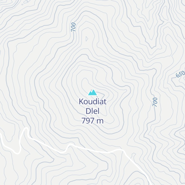 Map of Koudiat Dlel