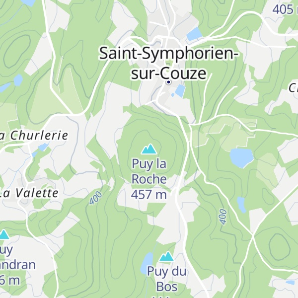 Map of Puy la Roche