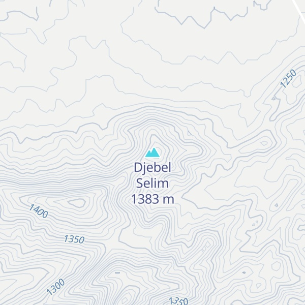 Map of Djebel Selim